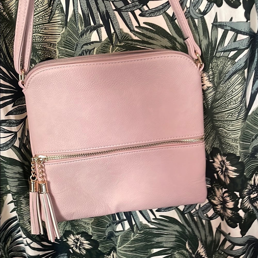 Elegant Pink Crossbody Bag